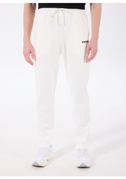 D5SM-EA3886 Beyaz Relaxed Düz Erkek Eşofman Altı modelleri