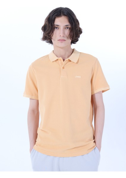 Düz Somon Erkek Polo T-Shirt J4SM-TST7232