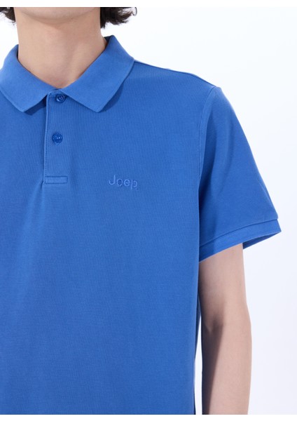 Düz Saks Erkek Polo T-Shirt J4SM-TST7232 fırsatları