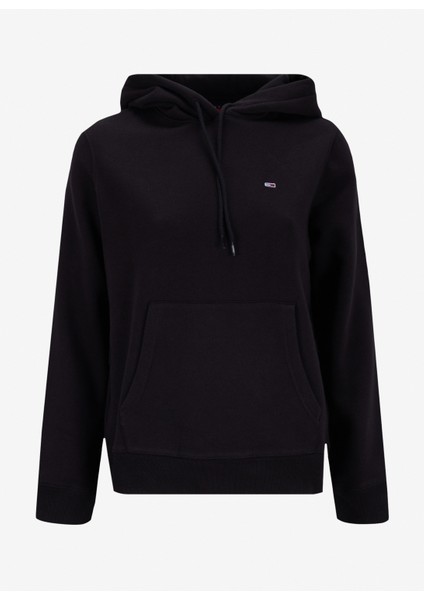 Kapüşon Yaka Siyah Kadın Sweatshırt DW0DW19958BDS