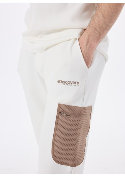 D5SM-EA3594 Kırık Beyaz Relaxed Düz Erkek Eşofman Altı modelleri