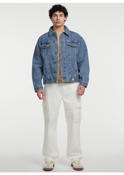 Normal Bel Regular Fit Erkek Denim Pantolon M5GA88D5OC1GJWI Gj G17 Cargo Eco