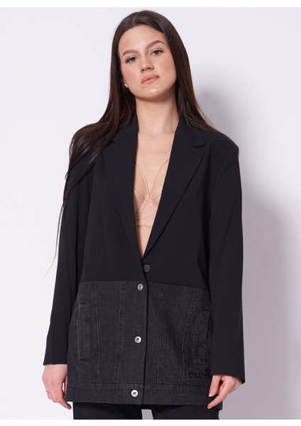 Karl Lagerfeld Jeans Normal Siyah Kadın Ceket A1W14021 fiyatları