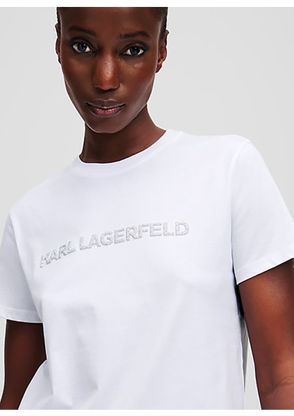 Bisiklet Yaka Baskılı Beyaz Kadın T-Shirt A1W17076 fiyatları