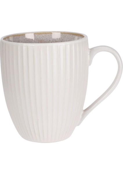 Kupa Cizgi Dokulu Beyaz 400ML