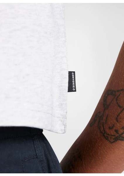 10027625.022 Sporty Boxy T-Shırt Gri Yuvarlak Yaka Regular Fit Düz Kadın T-Shirt indirimleri