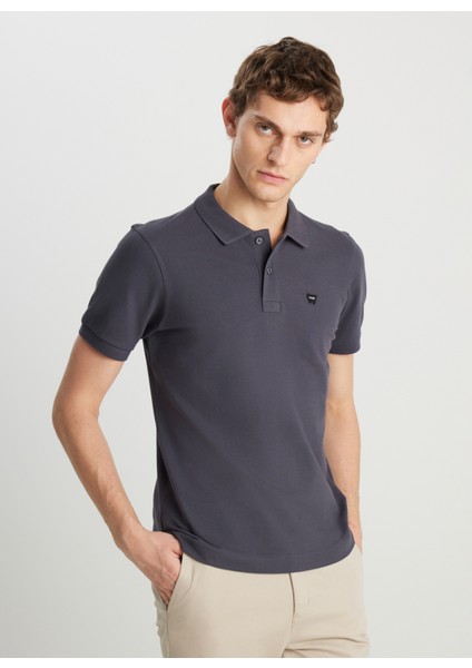 Antrasit Erkek Polo T-Shirt MW7D5K4XX2T003 Erkek Regular Polo