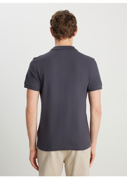 Antrasit Erkek Polo T-Shirt MW7D5K4XX2T003 Erkek Regular Polo