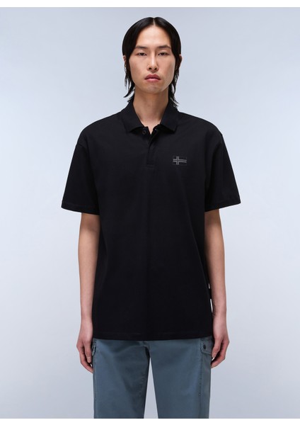 NP0A4IDC9411-E-SORANO Ss Siyah Relaxed Erkek T-Shirt