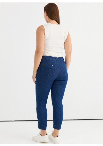 Normal Bel Normal Mavi Kadın Pantolon 25YSL5389-BB fırsatları