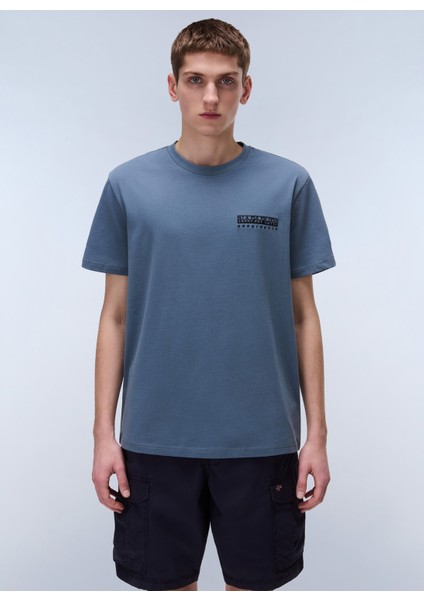 NP0A4ILXG1Y1-S-VIGNONI Back Ss Gri Relaxed Erkek T-Shirt