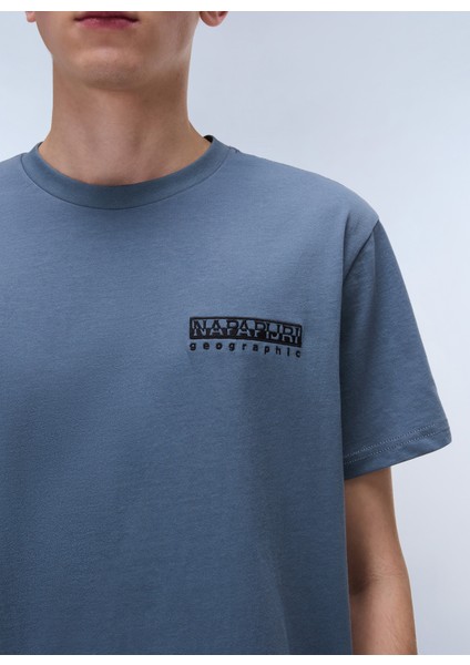 NP0A4ILXG1Y1-S-VIGNONI Back Ss Gri Relaxed Erkek T-Shirt fiyatları