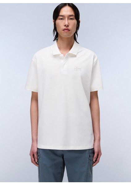 NP0A4IDC2061-E-SORANO Ss Beyaz Relaxed Erkek T-Shirt