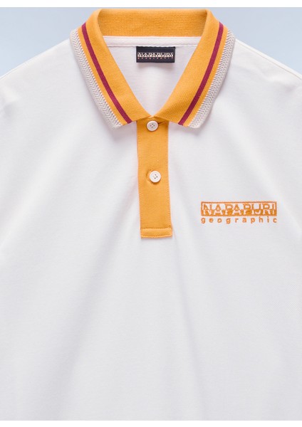 NP0A4ILYN1A1-E-MURLO Ss Beyaz Relaxed Erkek T-Shirt fırsatları