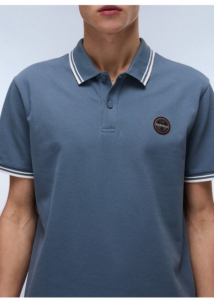 NP0A4ID5G1Y1-E-MACAS Ss 1 Gri Relaxed Erkek T-Shirt