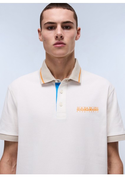 NP0A4ID4N1A1-E-ZERI Ss Beyaz Relaxed Erkek T-Shirt