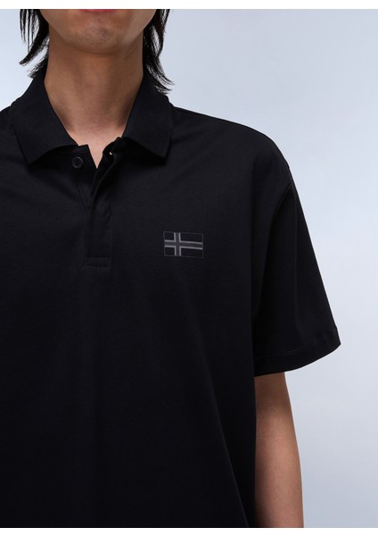 NP0A4IDC9411-E-SORANO Ss Siyah Relaxed Erkek T-Shirt