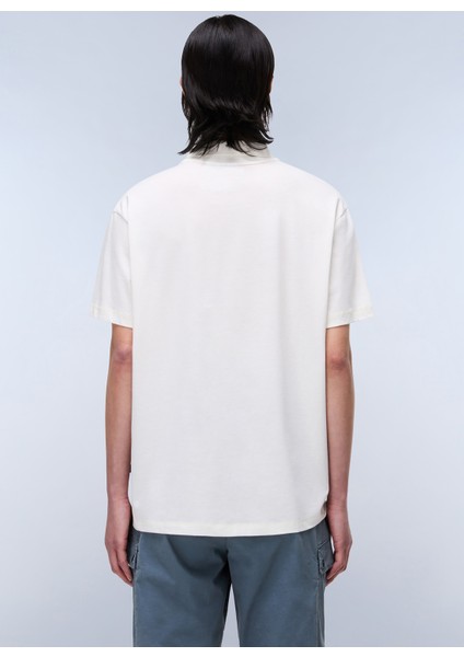 NP0A4IDC2061-E-SORANO Ss Beyaz Relaxed Erkek T-Shirt