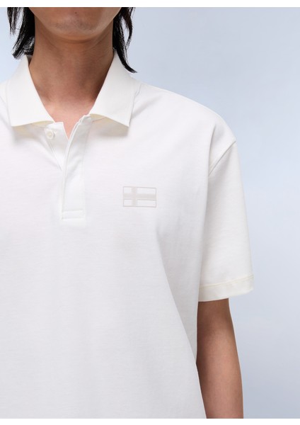 NP0A4IDC2061-E-SORANO Ss Beyaz Relaxed Erkek T-Shirt