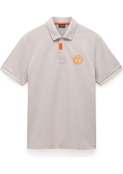 NP0A4ID3N1P1-E-CLANIS Ss Gri Relaxed Erkek T-Shirt