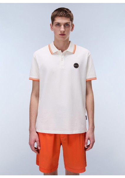 NP0A4ID5N1A1-E-MACAS Ss 1 Beyaz Relaxed Erkek T-Shirt