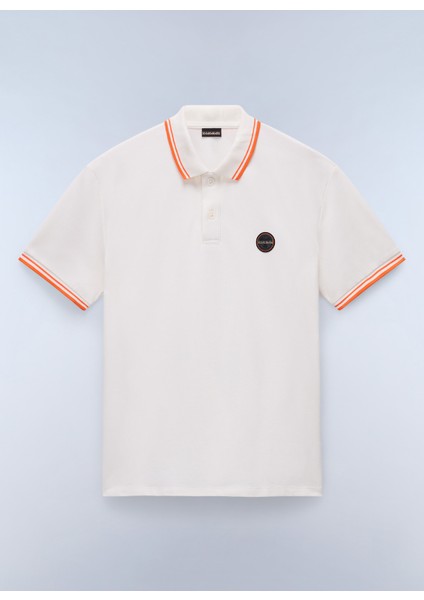 NP0A4ID5N1A1-E-MACAS Ss 1 Beyaz Relaxed Erkek T-Shirt