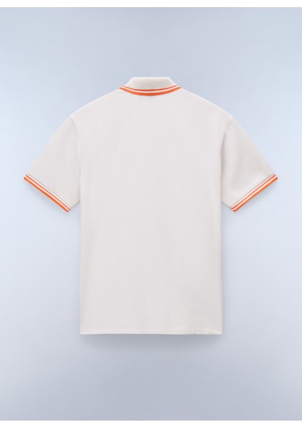 NP0A4ID5N1A1-E-MACAS Ss 1 Beyaz Relaxed Erkek T-Shirt
