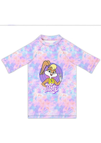 Desenli Çok Renkli Kız Çocuk T-Shirt ST2512070000