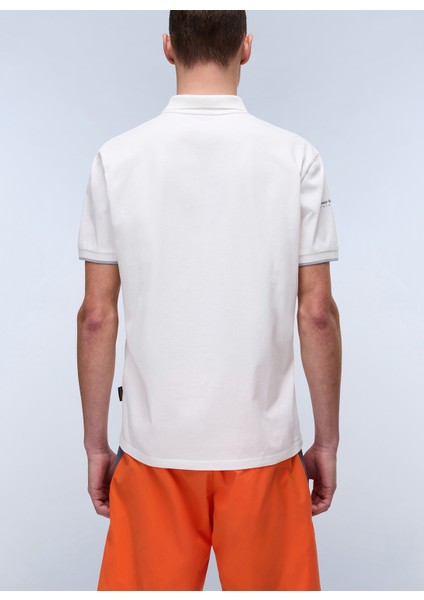 NP0A4IDA2061-E-BADGE Sum Beyaz Relaxed Erkek T-Shirt