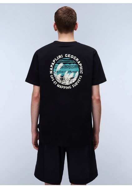 NP0A4ILX9411-S-VIGNONI Back Ss Siyah Relaxed Erkek T-Shirt fiyatları