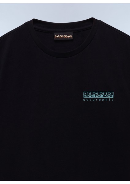 NP0A4ILX9411-S-VIGNONI Back Ss Siyah Relaxed Erkek T-Shirt fırsatları