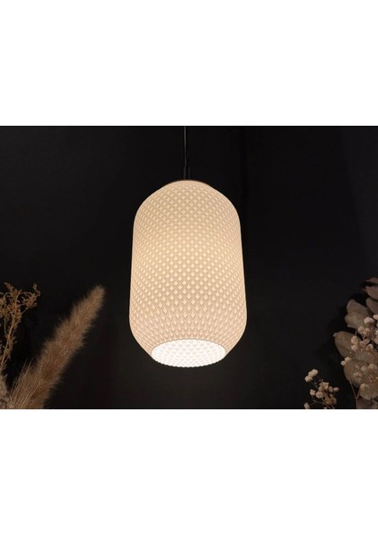 Beyaz Dekoratif Sarkıt Avize, 23x27 cm, Plastik malzeme, 1 ampul başlıklı ürün