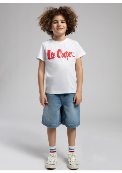 Baskılı Açık Beyaz Erkek Çocuk T-Shirt 252 Lcb 242001