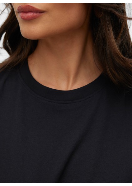 Bisiklet Yaka Siyah Kadın T-Shirt Vmpaulına Ss T-Shırt Jrs Noos modelleri
