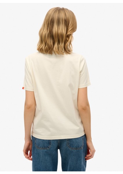 Bisiklet Yaka Krem Kadın T-Shirt W1011614A fırsatları