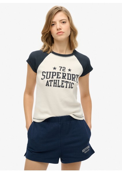 Bisiklet Yaka Koyu Beyaz Kadın T-Shirt W1011603A fiyatları