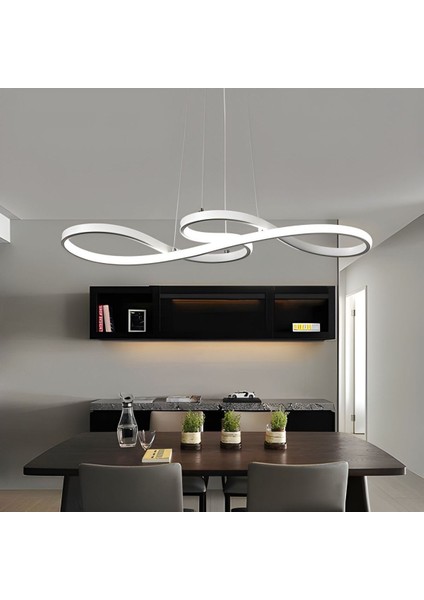 Şık Sarkıt LED Avize, Beyaz Işık, Modern Tasarım, 65x40, Alüminyum, Tekli Aydınlatma fiyatları