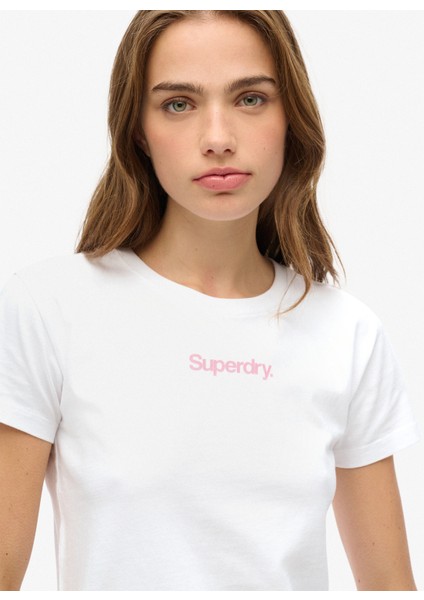 Bisiklet Yaka Beyaz Kadın T-Shirt W1011635A modelleri