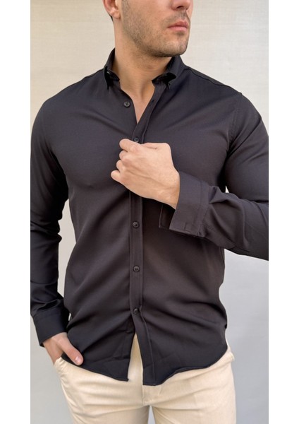 Düz Slim Fit Gömlek fırsatları