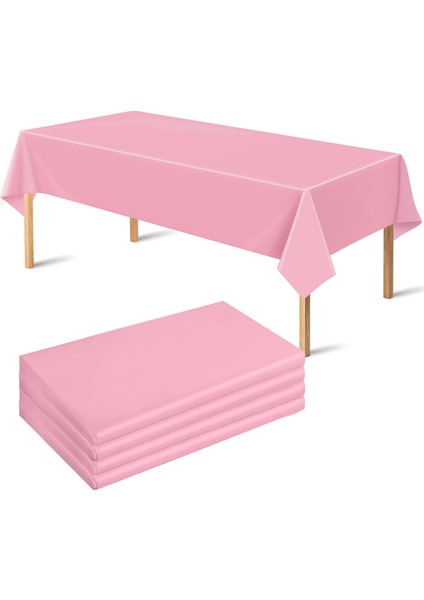 Masa Örtüsü Baskısız Pembe Doğum Günü, Mevlit, Partiler Için Masa Örtüsü 120 x 180