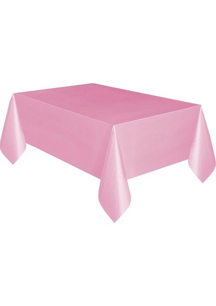 Masa Örtüsü Baskısız Pembe Doğum Günü, Mevlit, Partiler Için Masa Örtüsü 120 x 180