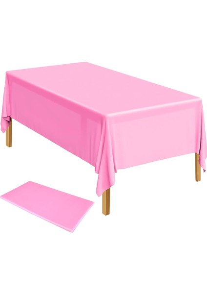 Masa Örtüsü Baskısız Pembe Doğum Günü, Mevlit, Partiler Için Masa Örtüsü 120 x 180