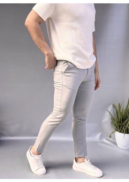 Düz Slim Fit Kumaş Jogger