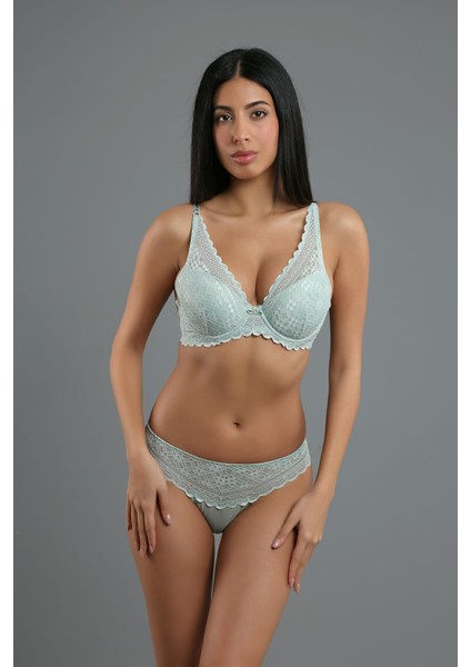 Dantelli Destekli Sütyen Külot Takım 4160