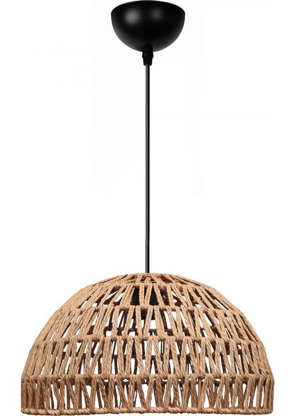 El Yapımı Natural Sarkıt Avize, 29x15 cm, Bej Renk, Şık ve Modern Dekorasyon Öğesi