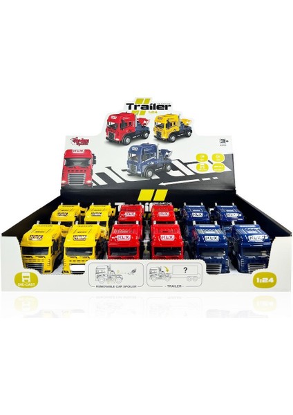 KLX600-345 Sürtmeli Işıklı Müzikli 1:24 Çekici (Tır Kafası) fırsatları