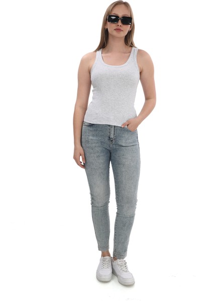 Kadın Fitilli Likralı Pamuklu Askılı Atlet modelleri