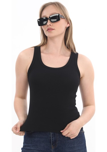 Kadın Fitilli Likralı Pamuklu Askılı Atlet modelleri