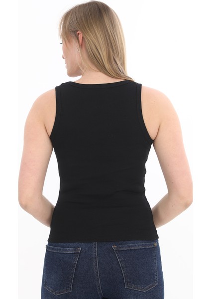 Kadın Fitilli Likralı Pamuklu Askılı Atlet indirimleri