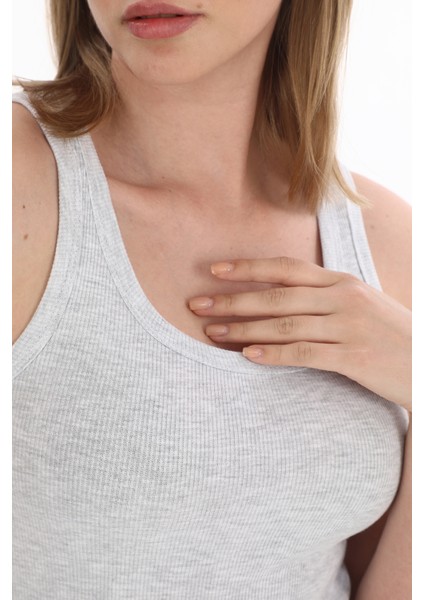 Kadın Fitilli Likralı Pamuklu Askılı Atlet fırsatları